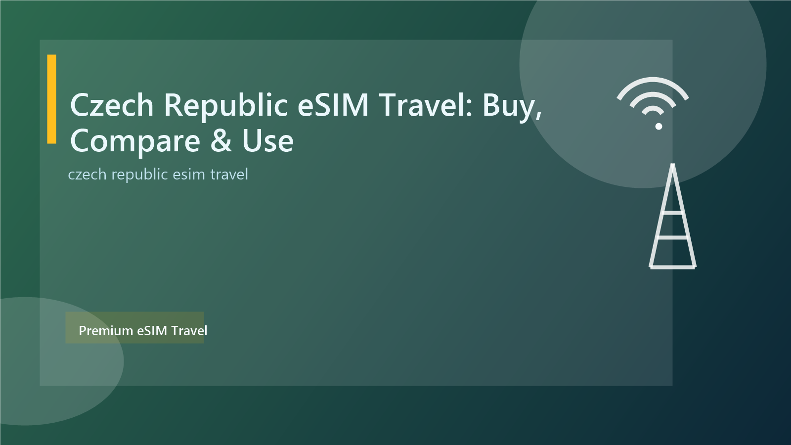 Czech Republic eSIM Travel: Buy, Compare & Use