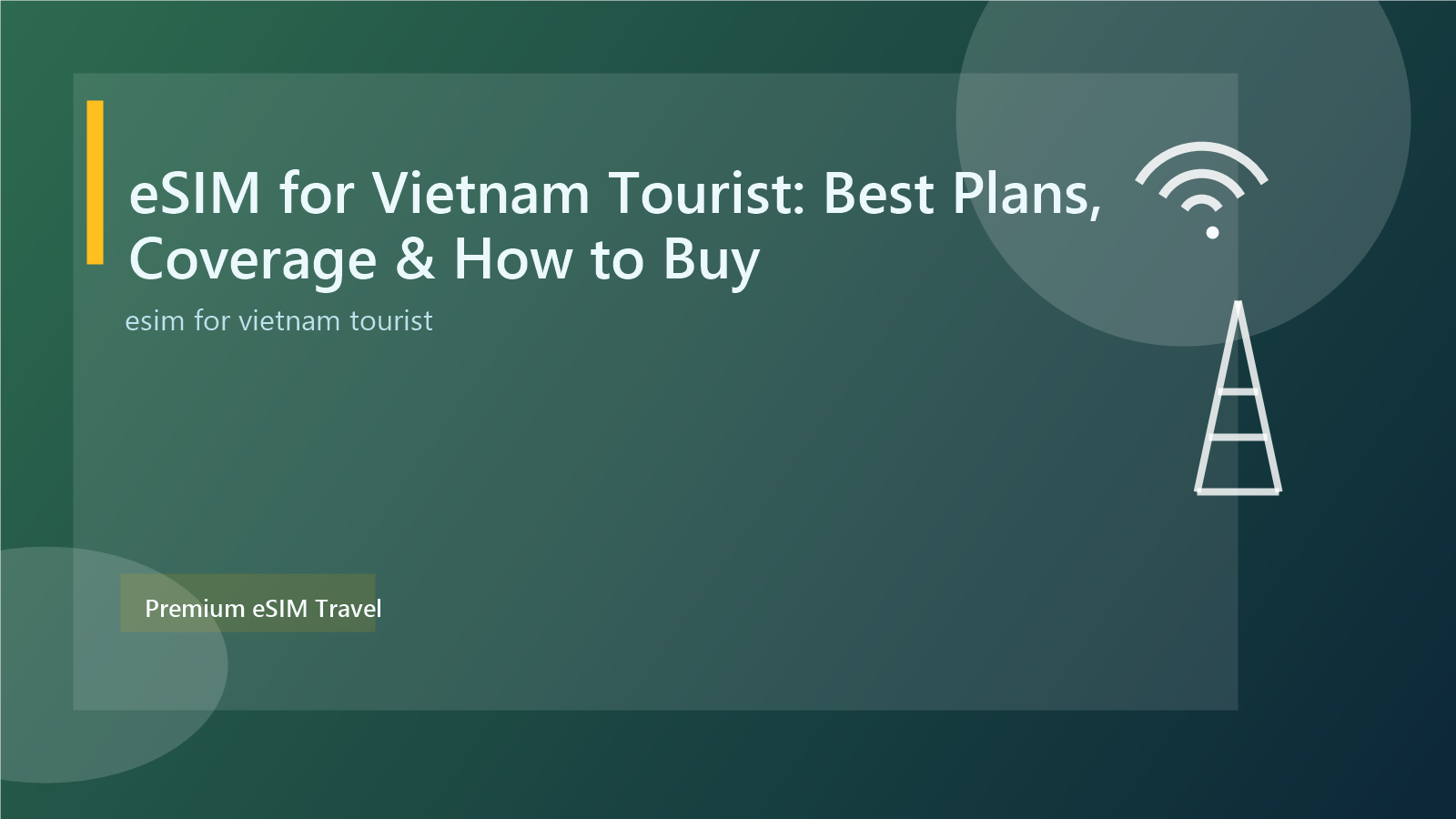 eSIM for Vietnam Tourist: Best Plans, Coverage & How to Buy