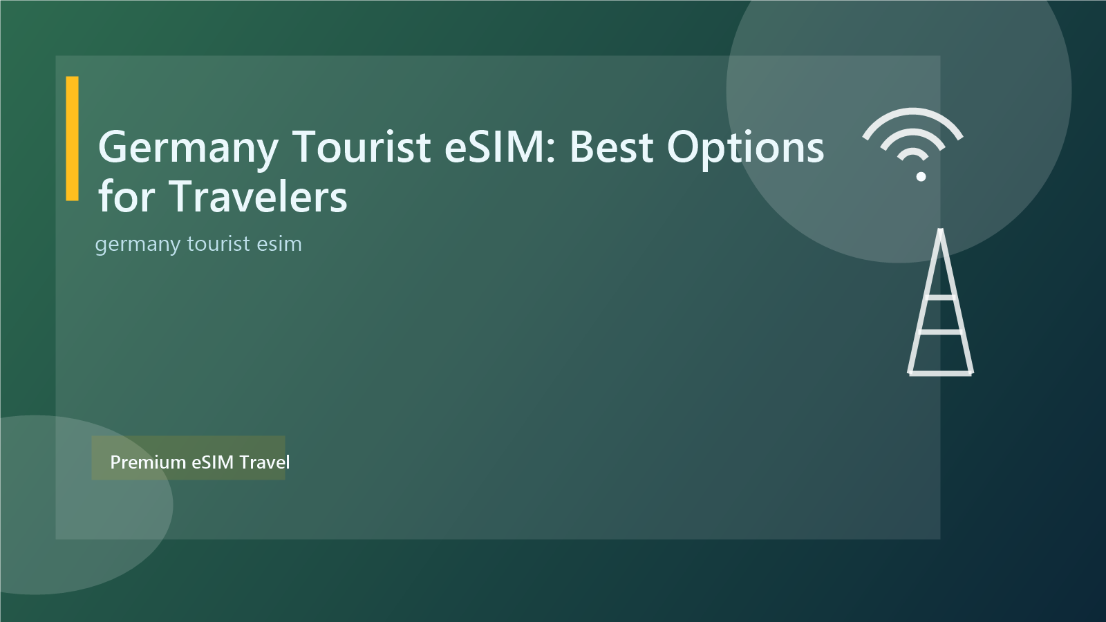 Germany Tourist eSIM: Best Options for Travelers